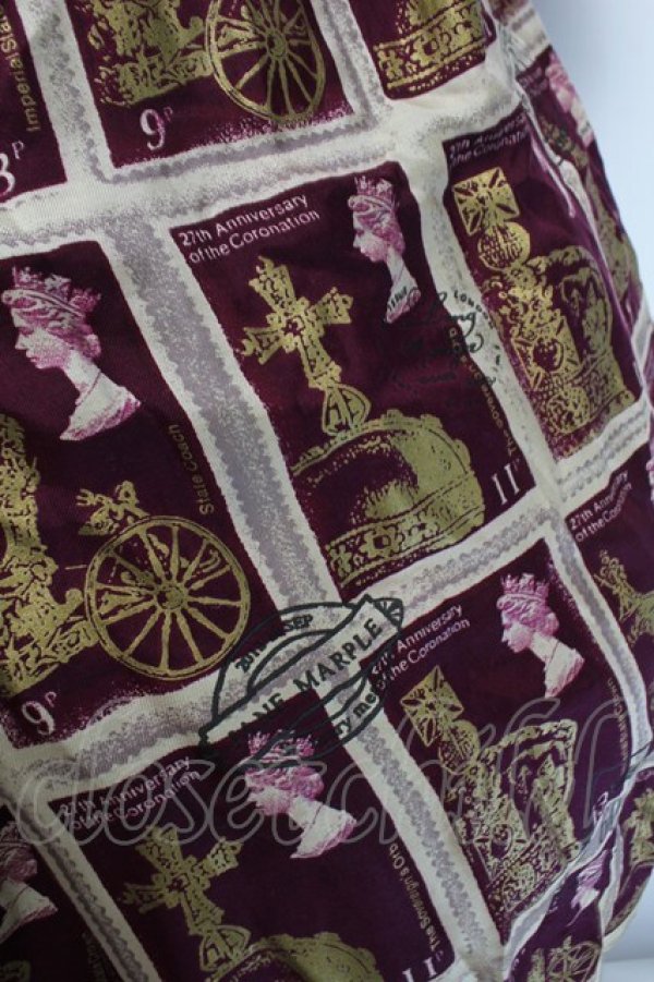 画像5: Jane Marple / Royal Stampワンピース  ワイン S-26-01-04-041-JM-OP-AS-ZS (5)