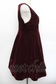 画像2: Ank Rouge / ベロアワンピース  ワイン S-26-01-04-042-CA-OP-AS-ZS (2)