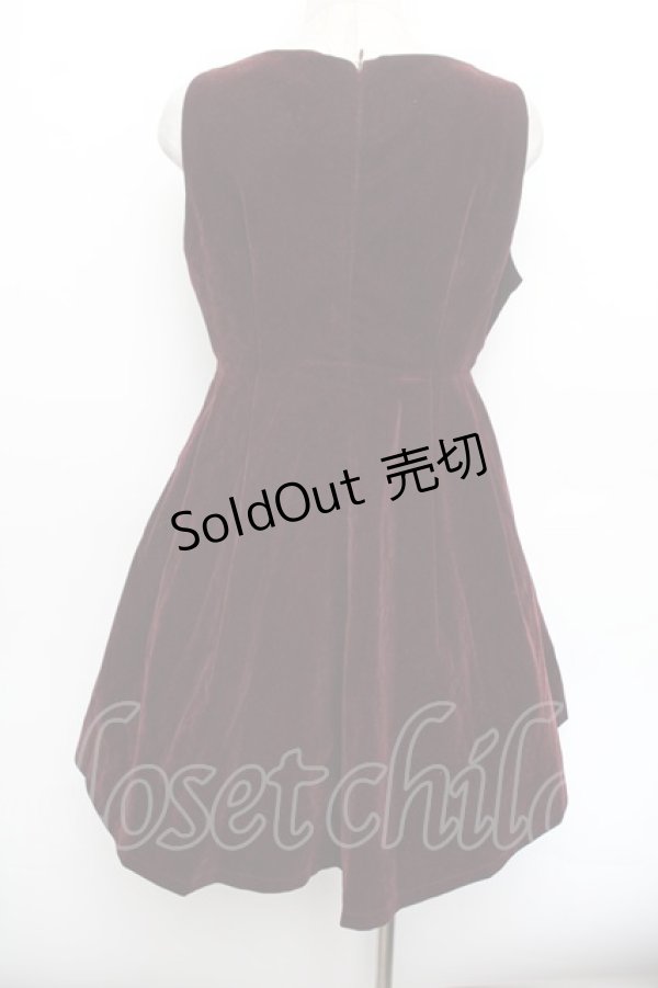 画像3: Ank Rouge / ベロアワンピース  ワイン S-26-01-04-042-CA-OP-AS-ZS (3)