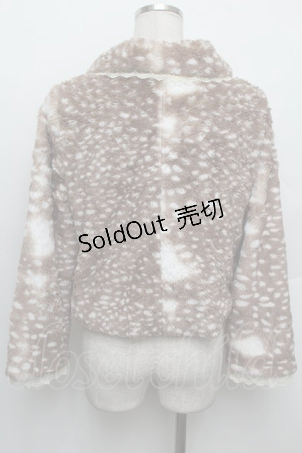 画像3: axes femme / バンビファージャケット  ブラウン S-26-01-04-005-AX-JA-HR-ZS (3)