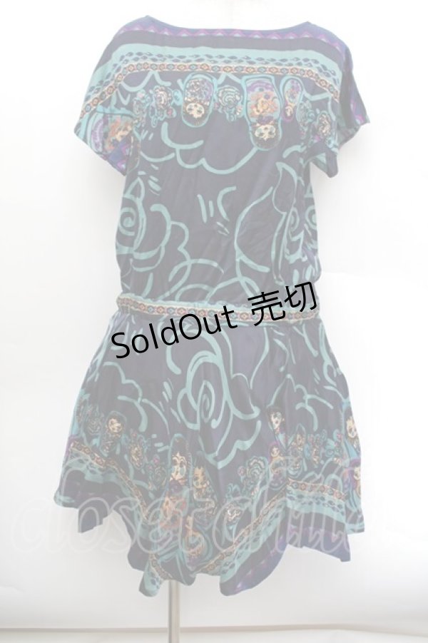 画像1: Jane Marple / マトリョーシカのドレス  紺 S-26-01-04-045-JM-OP-AS-ZS (1)