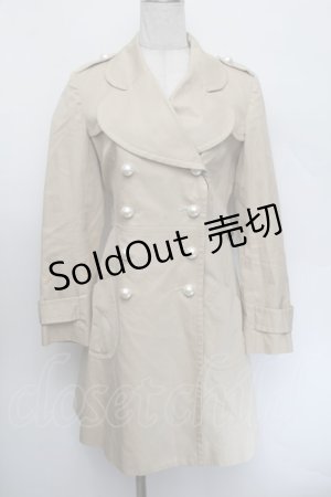 画像: MILK / Pearlトレンチコート  ベージュ S-26-01-04-006-ML-CO-HR-ZT0201S