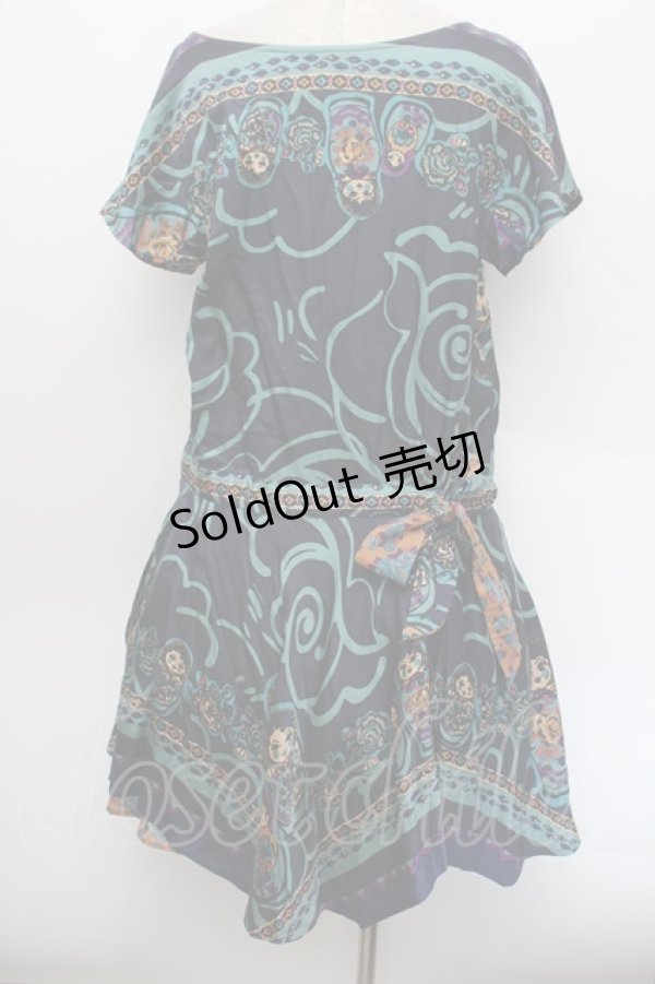 画像3: Jane Marple / マトリョーシカのドレス  紺 S-26-01-04-045-JM-OP-AS-ZS (3)