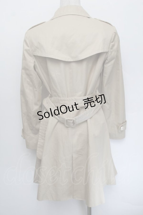 画像3: MILK / Pearlトレンチコート  ベージュ S-26-01-04-006-ML-CO-HR-ZT0201S (3)