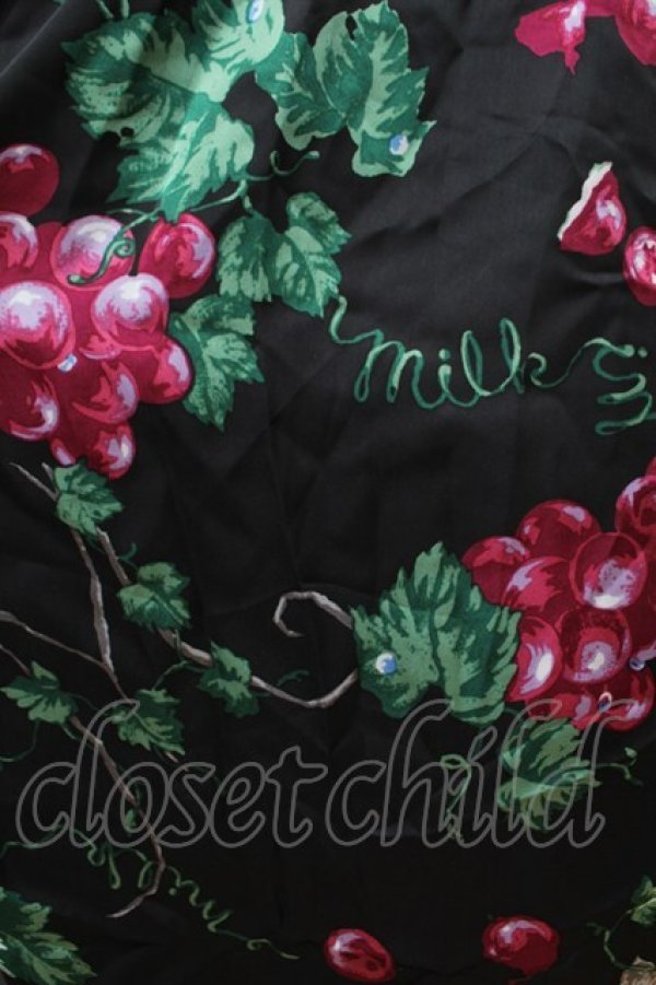 画像4: MILK / ぶどうの神話ベビードール  黒 S-26-01-04-052-ML-OP-HR-ZS (4)