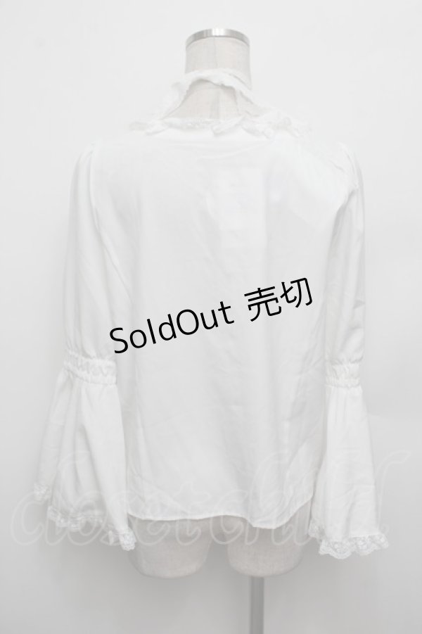 画像2: Alice Mashiro / 姫袖ブラウス  白 S-26-01-04-001-LO-BL-AS-ZS (2)