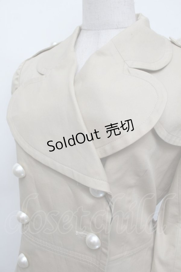 画像4: MILK / Pearlトレンチコート  ベージュ S-26-01-04-006-ML-CO-HR-ZT0201S (4)