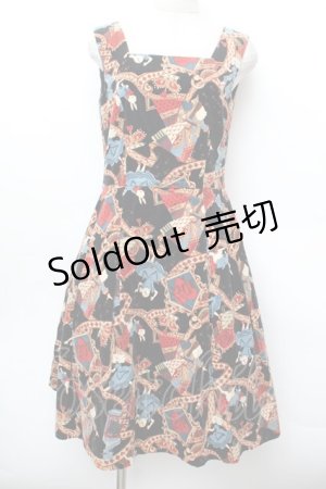 画像: Jane Marple / クイーンアリス別珍ジャンパースカート  黒 S-26-01-04-054-JM-SK-AS-ZS