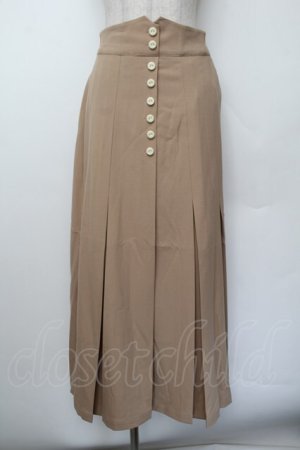画像: an another angelus / 釦使いボックスタックロングスカート F ベージュ S-26-01-04-057-CA-SK-TK-ZS