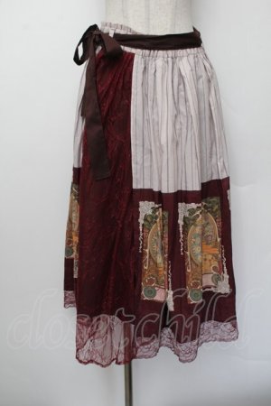 画像: axes femme / ミュシャ パネル柄スカート M パープル S-26-01-04-059-AX-SK-TK-ZS