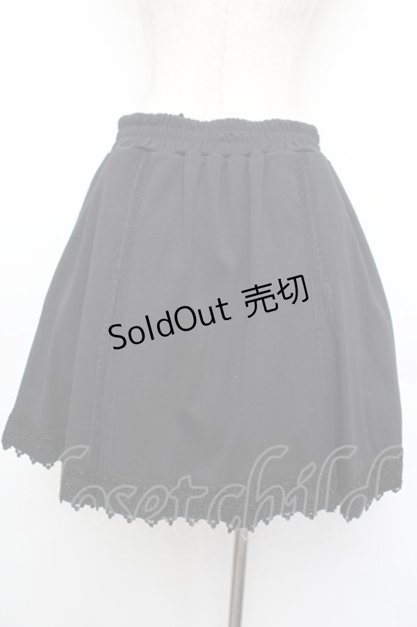 画像2: axes femme / フロントボタンスカート  黒 S-26-01-04-063-AX-SK-HR-ZS (2)