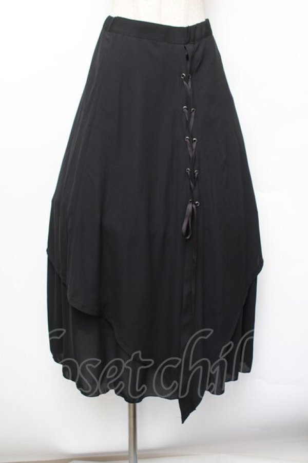 画像1: MIHO MATSUDA / スカート・セラフィーユ  黒 S-26-01-04-065-GO-SK-TK-ZS (1)