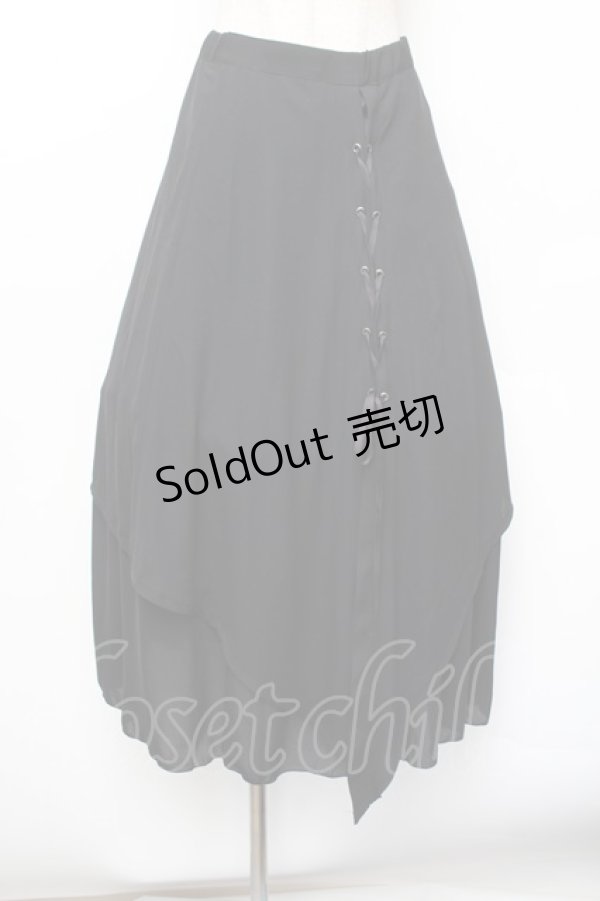 画像1: MIHO MATSUDA / スカート・セラフィーユ  黒 S-26-01-04-065-GO-SK-TK-ZS (1)