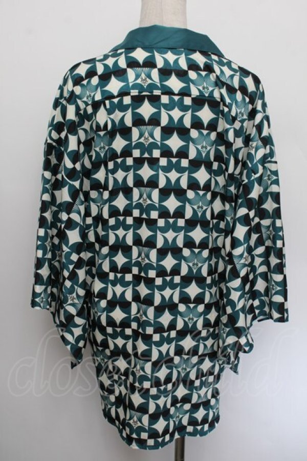 画像3: AXES-X / 歌舞伎PT着物スリーブシャツ M グリーン S-26-01-04-009-LO-BL-TK-ZS (3)