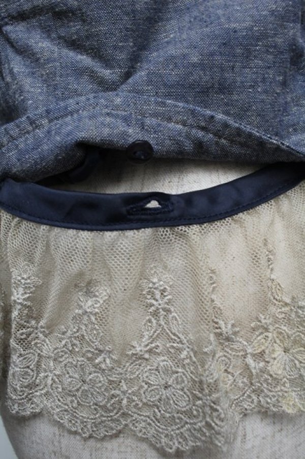 画像4: axes femme / 裾レースベスト  ブルー S-26-01-04-010-AX-BL-HR-ZS (4)