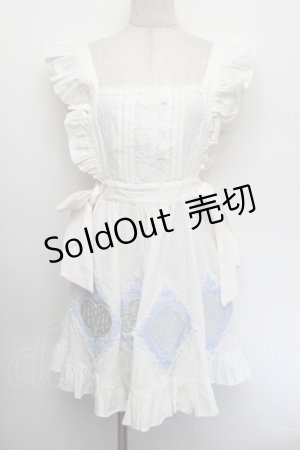 画像: 絵本少女（海外ロリータブランド） / アリスエプロン  白 S-26-01-04-021-LO-OP-AS-ZS