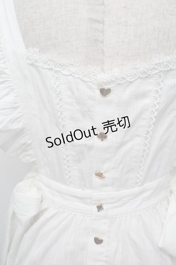 画像4: 絵本少女（海外ロリータブランド） / アリスエプロン  白 S-26-01-04-021-LO-OP-AS-ZS (4)