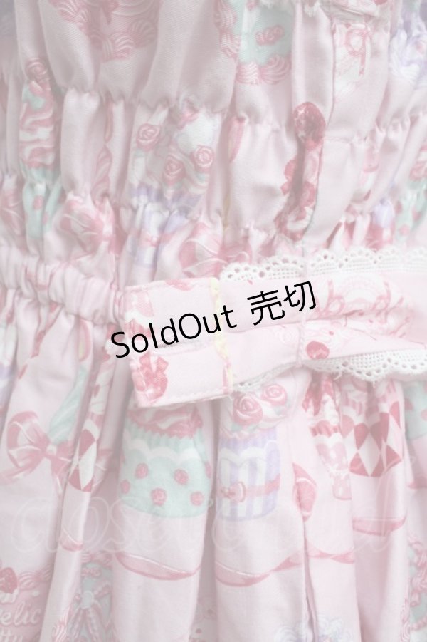 画像5: Angelic Pretty / Happy Cakesシャーリングジャンパースカート  ピンク S-26-01-04-026-AP-OP-AS-ZS (5)