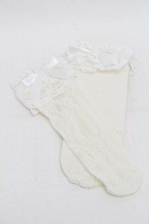 画像: m petit by misako / AMCSレーシーリボンレース  濃白 S-26-01-08-001-LO-ZA-TK-ZS