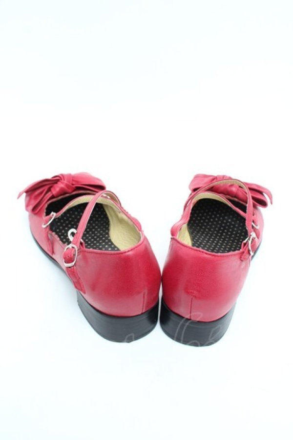 画像2: Emily Temple cute / リボンシューズ 23.5 赤 S-26-01-08-005-ET-SH-AS-ZS (2)