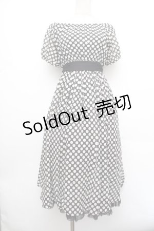 画像: PINK HOUSE / ドットワンピース  黒ｘ白 S-26-01-08-044-LO-OP-AS-ZS