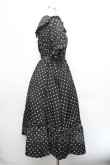 画像2: m petit by misako / 梨地水玉半袖ワンピース S 黒 S-26-01-08-045-LO-OP-HR-ZS (2)