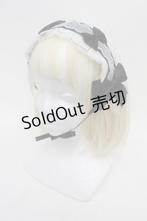 画像: LOLITA / ヘッドドレス  黒×白 S-26-01-08-006-LO-ZA-TK-ZS