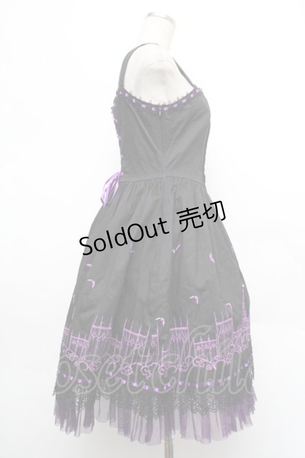 画像2: LOLITA / ワンピース  黒ｘ紫 S-26-01-08-046-LO-OP-AS-ZS (2)