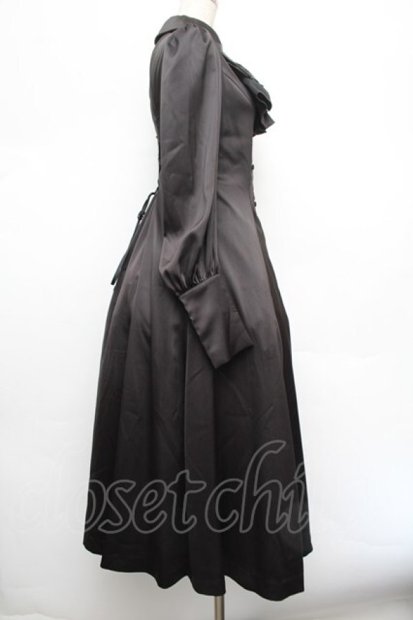 画像2: ATELIER PIERROT / 後ろレースアップワンピース  黒 S-26-01-08-052-EL-OP-AS-ZS (2)