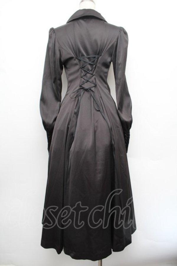 画像3: ATELIER PIERROT / 後ろレースアップワンピース  黒 S-26-01-08-052-EL-OP-AS-ZS (3)