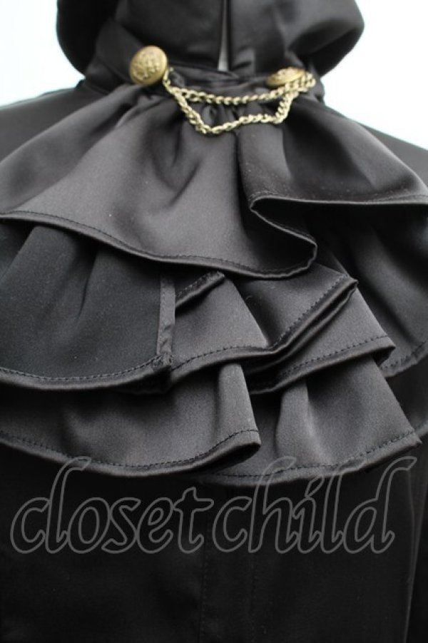 画像4: ATELIER PIERROT / 後ろレースアップワンピース  黒 S-26-01-08-052-EL-OP-AS-ZS (4)