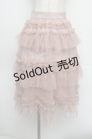 画像: FLC / 星名桜子 チュールスカート  ピンク S-26-01-08-054-LO-SK-AS-ZS