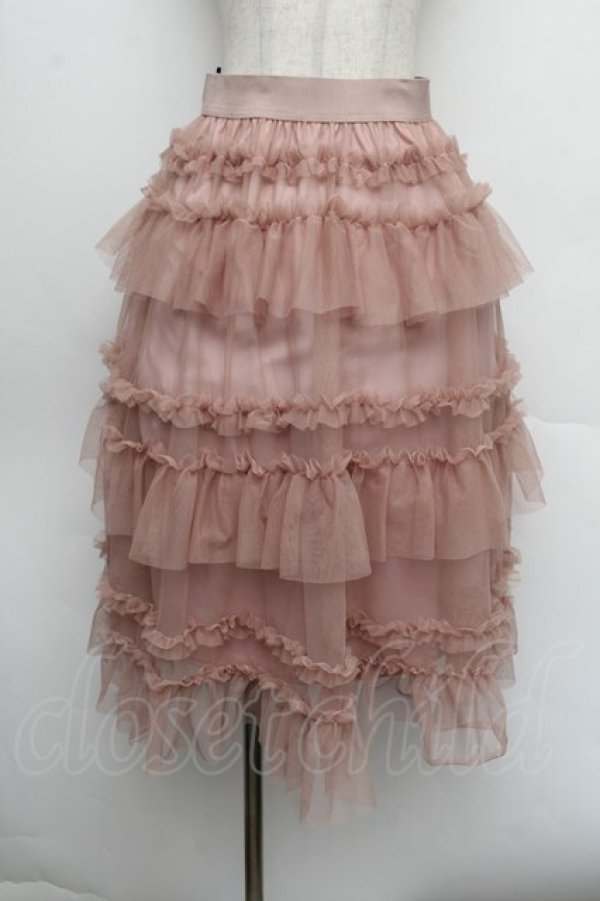 画像1: FLC / 星名桜子 チュールスカート  ピンク S-26-01-08-054-LO-SK-AS-ZS (1)