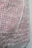 画像4: axes femme POETIQUE / メッセージ刺繍スカート  ピンク S-26-01-08-055-AX-SK-AS-ZS (4)