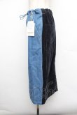 画像2: Jane Marple / デニム&シャンプレーコール コラボレーションスカート  ブルー S-26-01-08-059-JM-SK-HR-ZS (2)