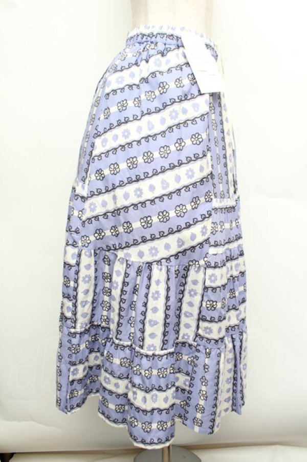 画像2: Jane Marple Dans Le Salon / Autumn gardenスウィッチングスカート  ラベンダー S-26-01-08-060-JM-SK-HR-ZS (2)