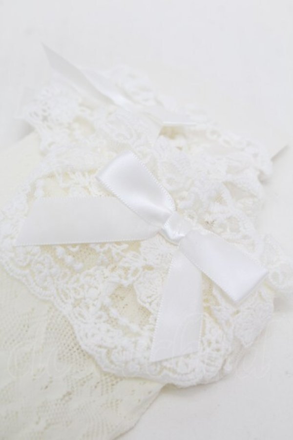画像2: m petit by misako / AMCSレーシーリボンレース  濃白 S-26-01-08-001-LO-ZA-TK-ZS (2)