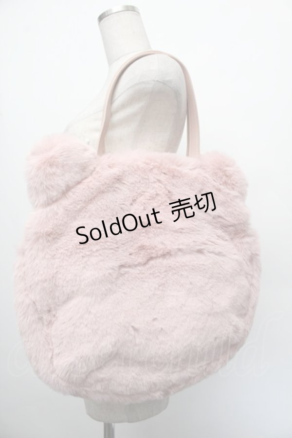 画像2: PINK HOUSE / PINK HOUSE×misako aoki くまみみファーバッグ  ピンク S-26-01-08-012-LO-BG-HR-ZS (2)
