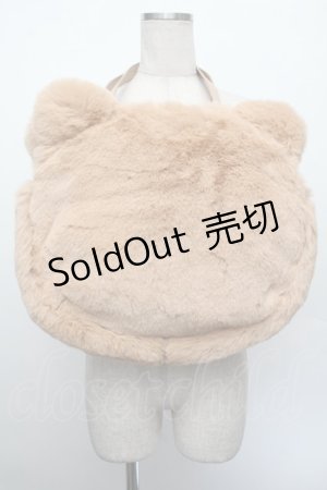 画像: PINK HOUSE / PINK HOUSE×misako aoki くまみみファーバッグ  ベージュ S-26-01-08-013-LO-BG-HR-ZS