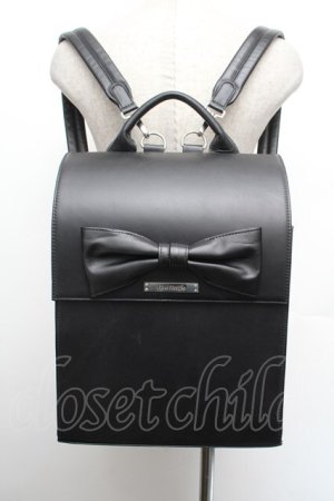 画像: Jane Marple / リボンスクールバッグ  黒 S-26-01-08-015-JM-BG-AS-ZS