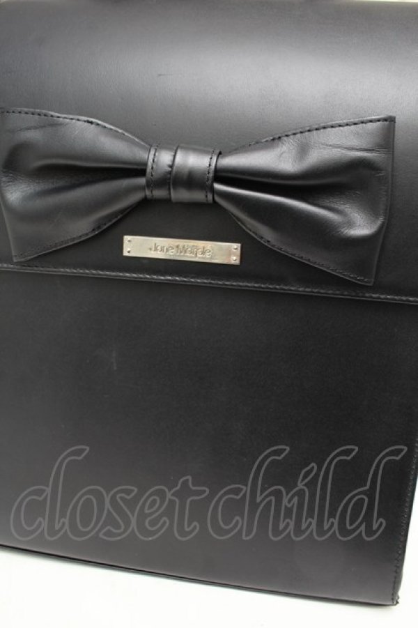 画像3: Jane Marple / リボンスクールバッグ  黒 S-26-01-08-015-JM-BG-AS-ZS (3)