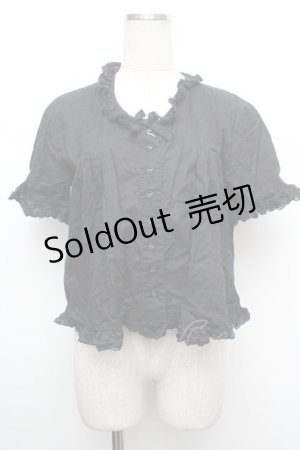 画像: WONDERFUL WORLD / ピンタックブラウス  黒 S-26-01-08-024-LO-TO-AS-ZS