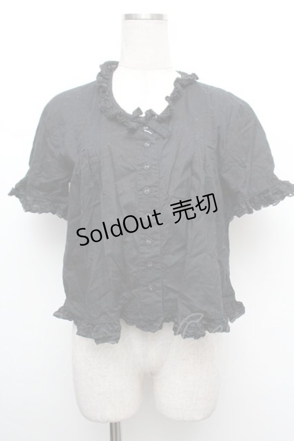 画像1: WONDERFUL WORLD / ピンタックブラウス  黒 S-26-01-08-024-LO-TO-AS-ZS (1)