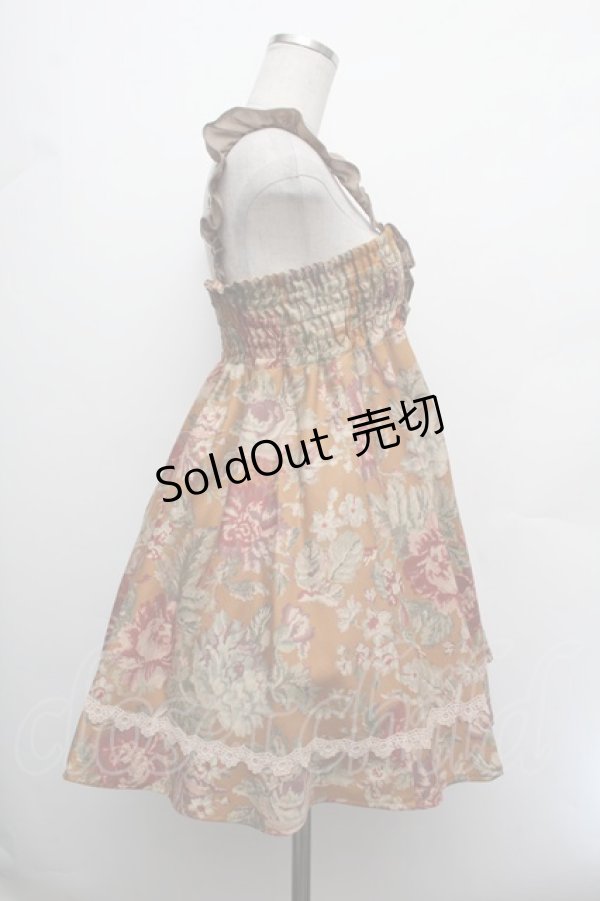 画像2: axes femme / ゴブラン柄チュニック  カラシ S-26-01-08-030-AX-OP-HR-ZS (2)