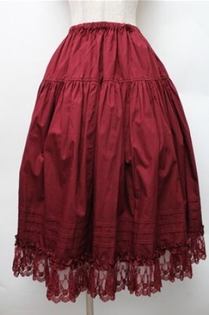 画像: Innocent World / シャーロットペチスカート M ワイン S-26-01-09-031-IW-SK-AS-ZS