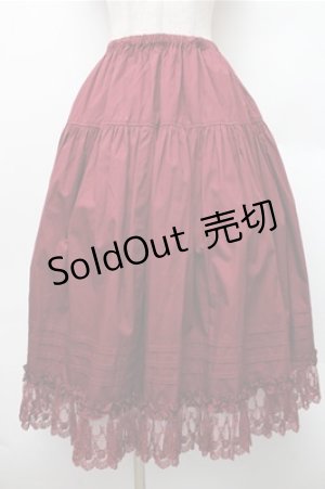 画像: Innocent World / シャーロットペチスカート M ワイン S-26-01-09-031-IW-SK-AS-ZS