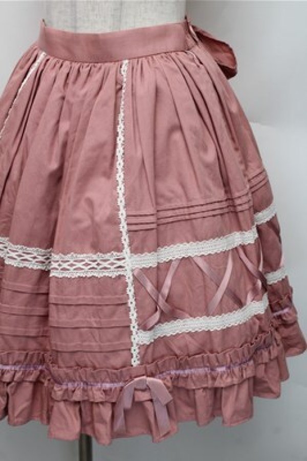 画像3: Angelic Pretty / レースピンタックスカート  ピンク S-26-01-09-033-AP-SK-AS-ZS (3)