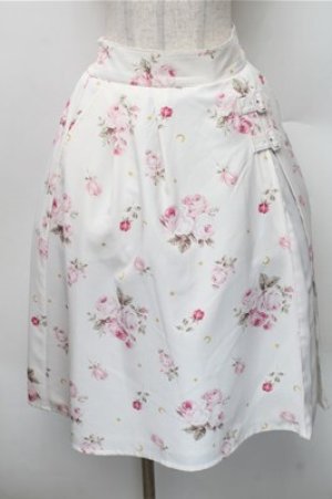 画像: LIZ LISA / スターリースカイローズスカート  白 S-26-01-09-035-LO-PA-HR-ZS