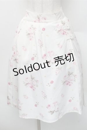 画像: LIZ LISA / スターリースカイローズスカート  白 S-26-01-09-035-LO-PA-HR-ZS