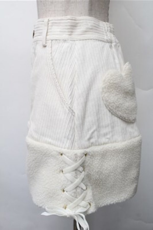 画像3: LIZ LISA / 裾ボアスカート  白 S-26-01-09-037-LO-SK-AS-ZS (3)